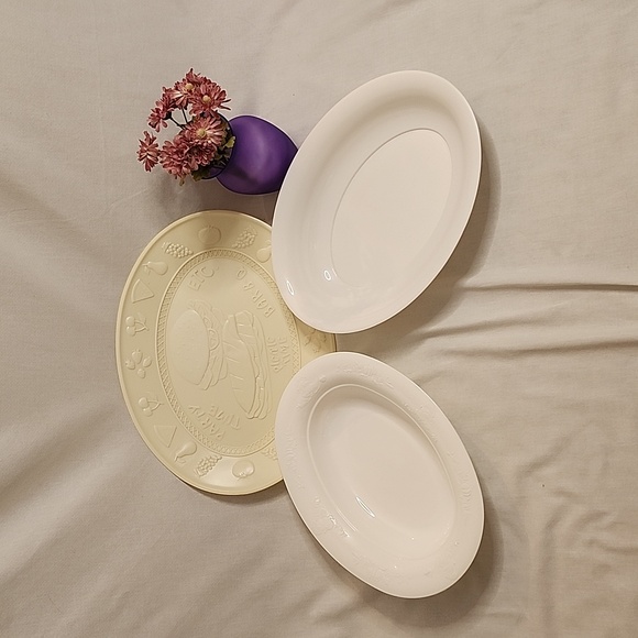 3pc Plastic Party Platter and Bowls - Picture 2 of 16